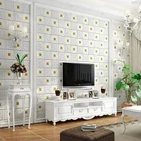 Wall Panels Peel Stick WallTiles Waterproof Anti fouling Wallsticker for Home Deacute;cor (70cmX77cm)hellip; (Gold)-thumb3