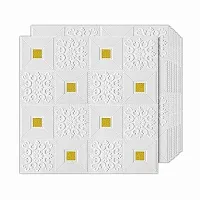 Wall Panels Peel Stick WallTiles Waterproof Anti fouling Wallsticker for Home Deacute;cor (70cmX77cm)hellip; (Gold)-thumb1