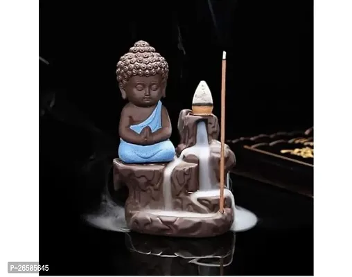 Buddha Inscence Holder And Showpiece (Blue) Pack Of 1-thumb0