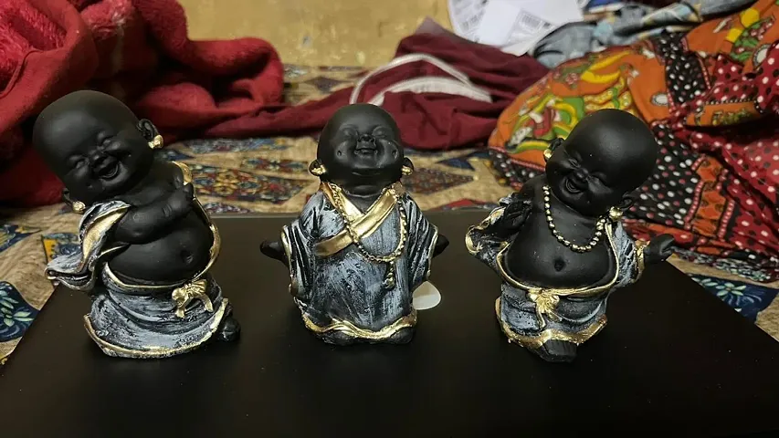 3 Buddha Laughing Statue Pack Of 3