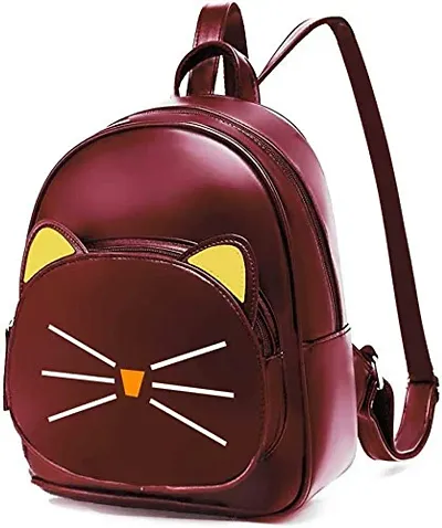 SBS Bags? Women?s Girls Fashion PU Leather Mini Casual Backpack Bags For School, College, Tuition, Office (Blue Gold)