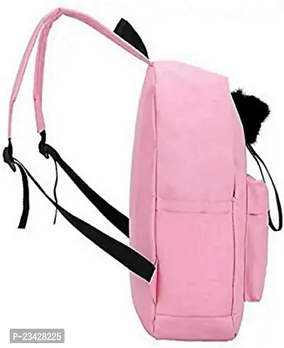 SBS Bags? Women?s Girls Fashion PU Leather Mini Casual Backpack Bags For School, College, Tuition, Office (Pink)-thumb5