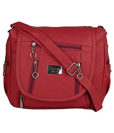 Sr Sales Women's Sling Bag | Cross Body Bag For College, Party, Travel (Maroon)