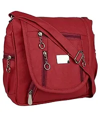 Sr Sales Women's Sling Bag | Cross Body Bag For College, Party, Travel (Maroon)-thumb1