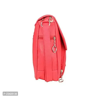 Sr Sales Women's Stylish Sling Bag | Cross Body Bag For College, Travel, Party (Pink)-thumb3