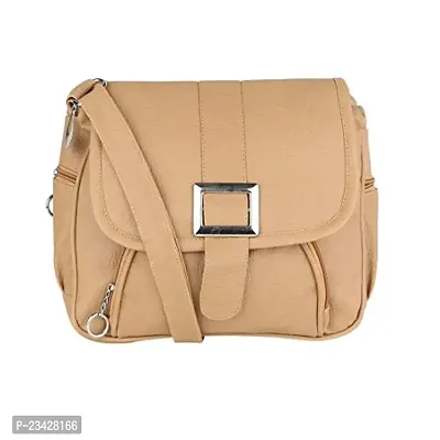 Sr Sales Casual Women's Sling Bag | Cross Body Bag For College, Travel, Party (Beige)-thumb0