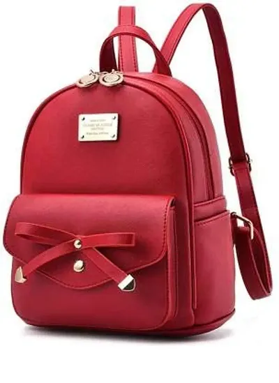 SBS Bags? Women?s Girls Fashion PU Leather Mini Casual Backpack Bags For School, College, Tuition, office