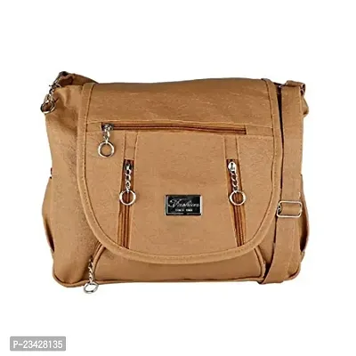 SR Sales Women's Casual College/Office Stylish Sling Bag (Beige)-thumb0
