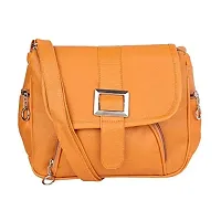 Sr Sales Women's Casual Sling Bag | Cross Body Bag For College, Travel, Party (Yellow)-thumb1