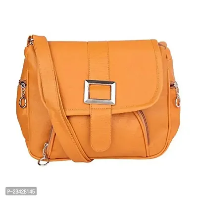 Sr Sales Women's Casual Sling Bag | Cross Body Bag For College, Travel, Party (Yellow)-thumb2
