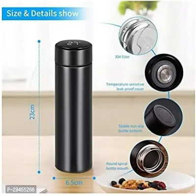 Stylish Black Temperature Controlled Bottle-thumb2