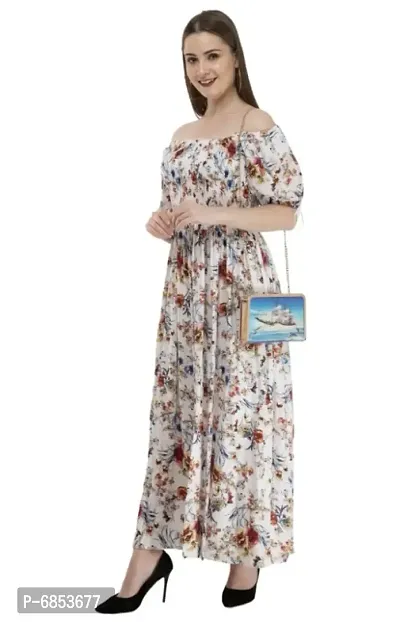 Stylish Floral Maxi Dress For Women/Ladies-thumb0