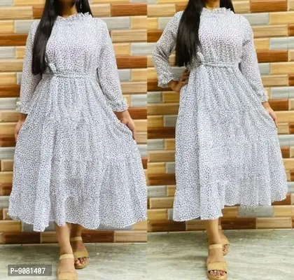 Fancy Rayon Printed Dress-thumb0