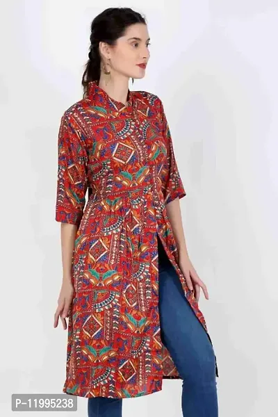 New Era Glamorous Jaipuri Rayon Women Kurti-thumb2