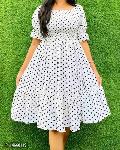 Stylish  Crepe Printed Dresses For Women