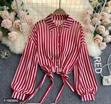 Stylish Trendy Striped Women Shirt