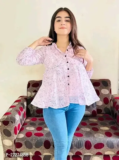 Gorgeous Georgette Women  Girls Tops