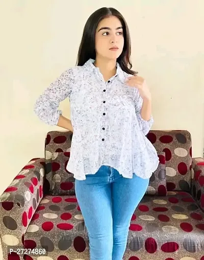 Gorgeous Georgette Women  Girls Tops