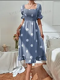 Glamorous Comfy Designer Dotted Dress-thumb2