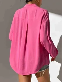 Pretty Stylish Oversized Shirt for Girls  Women-thumb2