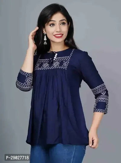 Women Stylish Embroidered Tunic Top