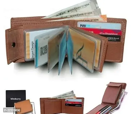 Designer Artificial Leather Solid Wallet For Men-thumb0