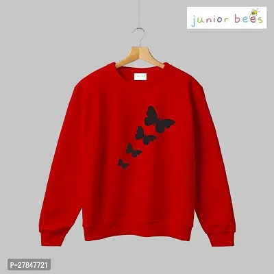 Stylish Red Cotton Printed Long Sleeve Round Neck For Boys-thumb0