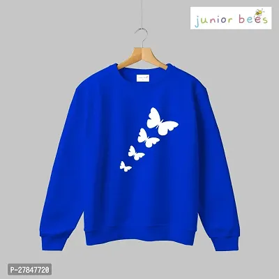 Stylish Blue Cotton Printed Long Sleeve Round Neck For Boys-thumb0