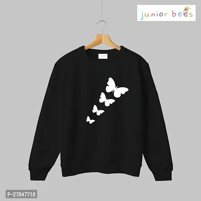 Stylish Black Cotton Printed Long Sleeve Round Neck For Boys-thumb0