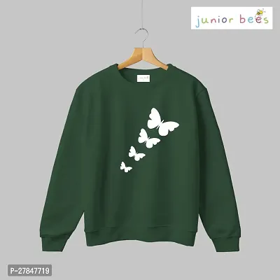 Stylish Green Cotton Printed Long Sleeve Round Neck For Boys-thumb0