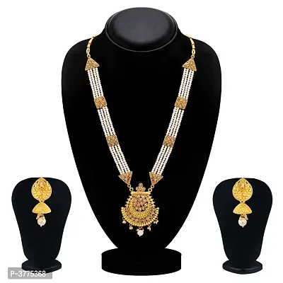 Sukkhi Luxurious LCT Gold Plated Long Haram Necklace Set For Women-thumb4