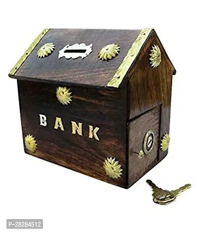 Designers Wood Piggy Bank Saving Box For Kids