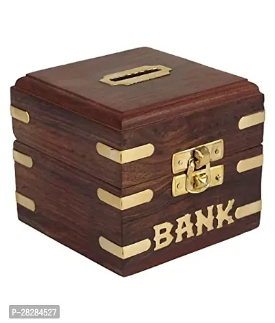 Designers Wood Piggy Bank Saving Box For Kids