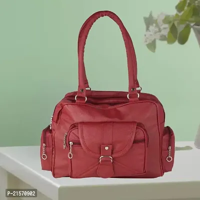 Classy Solid Hand Bag for Women-thumb0