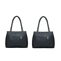 Classic Solid Handbag For Women pack of 2-thumb2