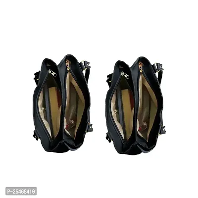 Classic Solid Handbag For Women pack of 2-thumb2