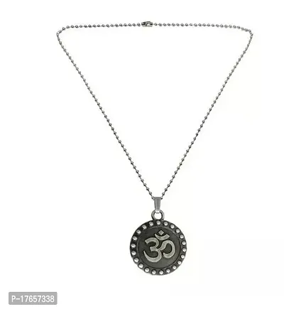 Alluring Multicoloured Stainless Steel  Chain With Pendant For Men