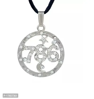 Alluring Silver Stainless Steel  Chain With Pendant For Men