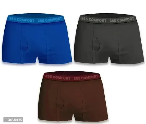 Comfortable Cotton Trunks For Men Pack Of 3