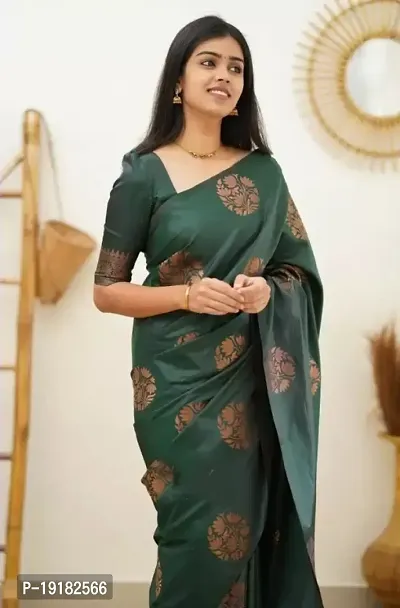 Beautiful Art Silk Saree With Blouse Piece For Women-thumb0