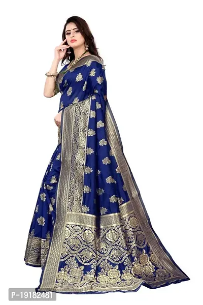 Beautiful Art Silk Saree With Blouse Piece For Women