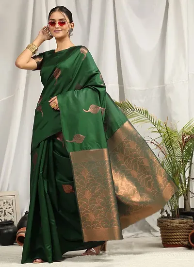 Hot Selling Art Silk Saree with Blouse piece 