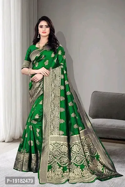 Beautiful Art Silk Saree With Blouse Piece For Women