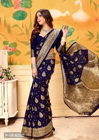 Beautiful Art Silk Saree With Blouse Piece For Women