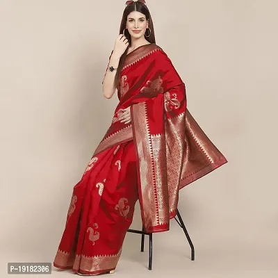 Beautiful Art Silk Saree With Blouse Piece For Women