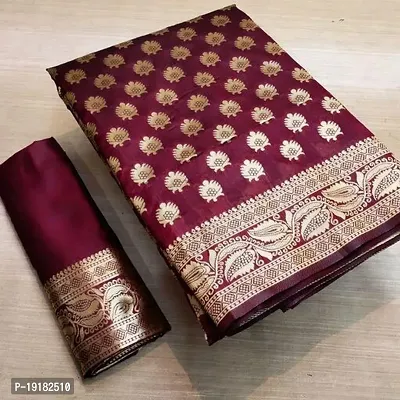 Beautiful Art Silk Saree With Blouse Piece For Women