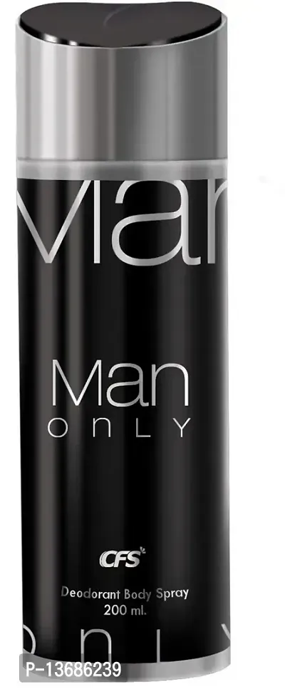 CFS Man Only Black Deodorant Long Lasting Best Deo For Men, 200 Ml