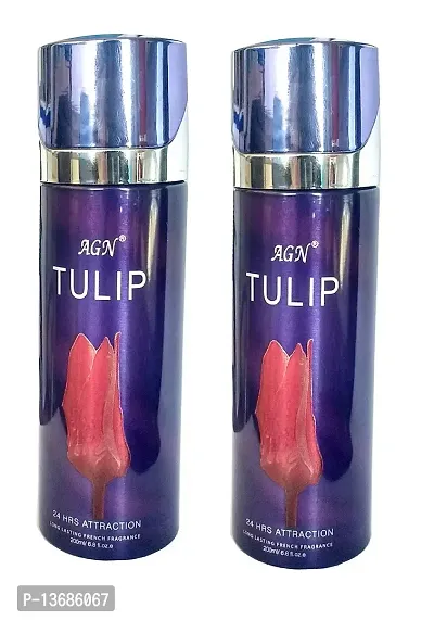 AGN Tulip Deodorant for Unisex, 200 ml-thumb0