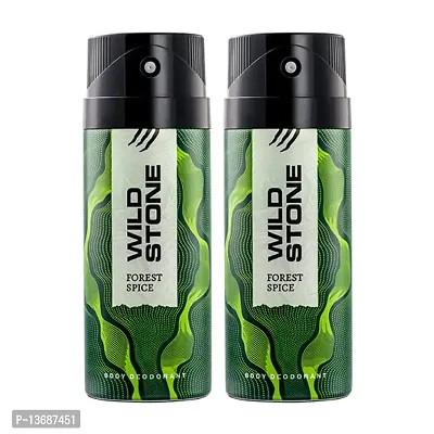 Wild Stone Forest Spice Deodorants for Men, Pack of 2 (150ml each)