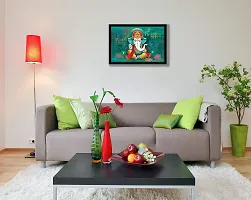 LIFEHAXTORE? Ganesha Art Framed Painting | Ready to hang -(Wooden Fiber frame, 12inch x 18 inch)-thumb2